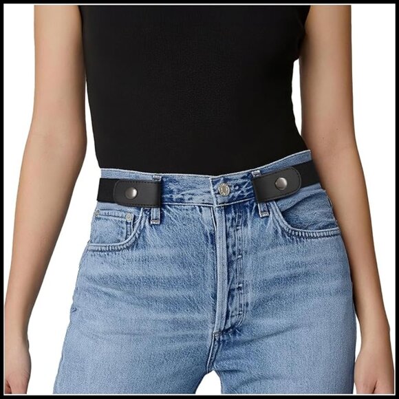Buckle Free Elastic Belt, Comfortable No Bulge Invisible Stretch Belt main image 4